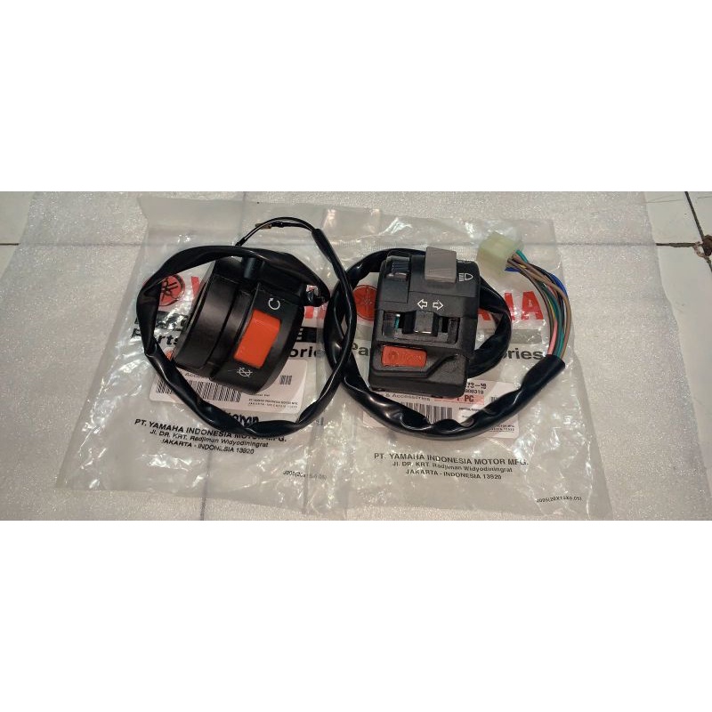 SAKLAR SAKELAR HOLDER TOMBOL SWITCH RXK RXKING NEW RX KING BARU 1SET KIRI KANAN YAMAHA 3KA