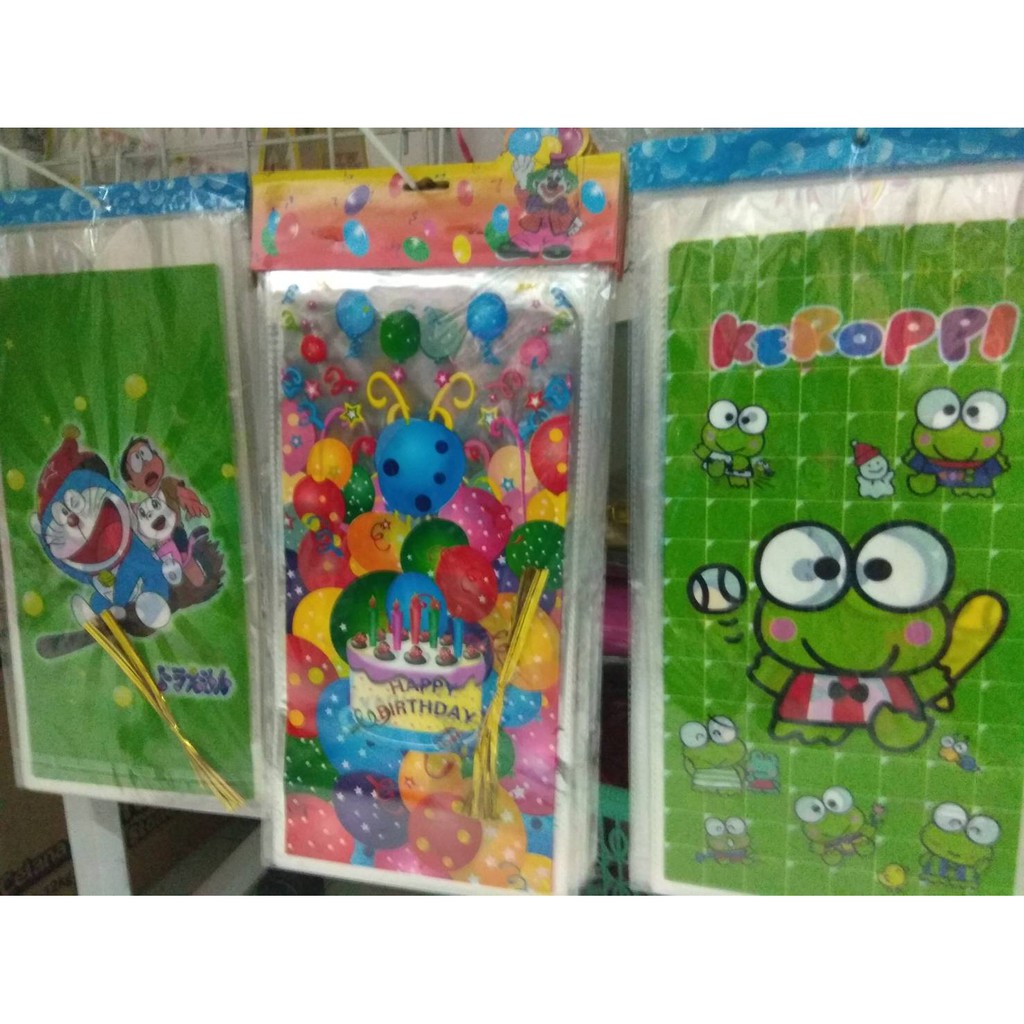 

Plastik Snack Ulang Tahun Kecil / Plastik Karakter / Bingkisan / Souvenir Party ( 18 x 36 cm )