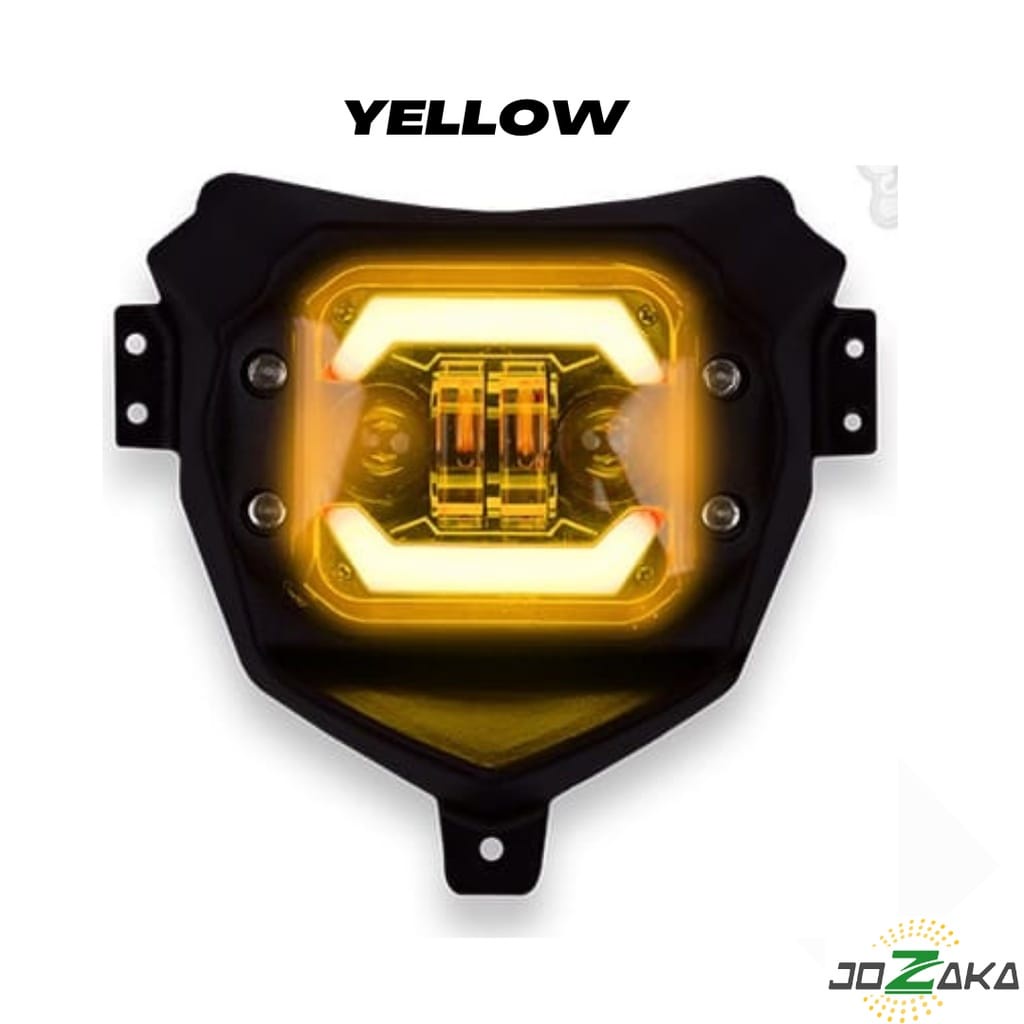 lampu depan Headlamp Reflektor CRF KLX WR155 LED DAYMAKER - frame hitam doff / REFLECTOR DAYMAKER