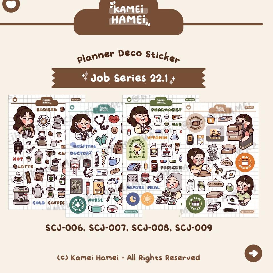 

↝ Job Series 22.1 | Kamei Hamei Deco Planner Sticker ➙