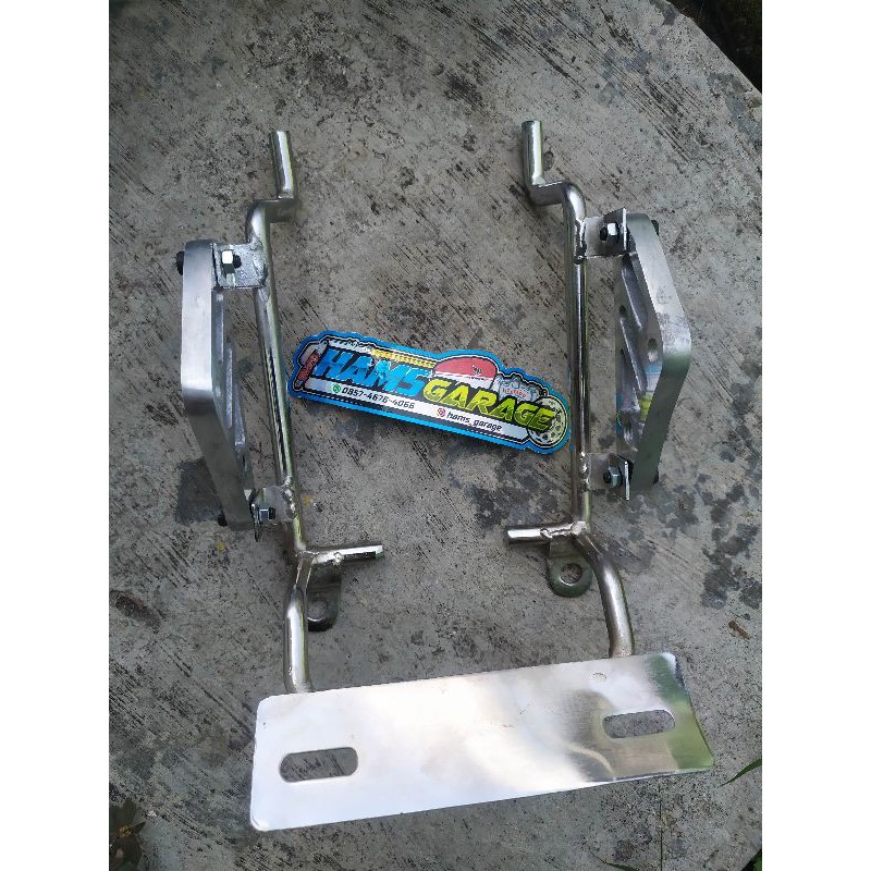 Pangkon lampu depan tralis cnc, pangkon lampu pesek cnc, pangkon lampu cb gl mp