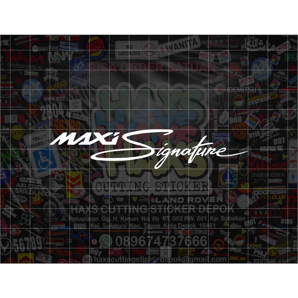 Cutting Sticker MAXI Signature NMAX XMAX LEXI