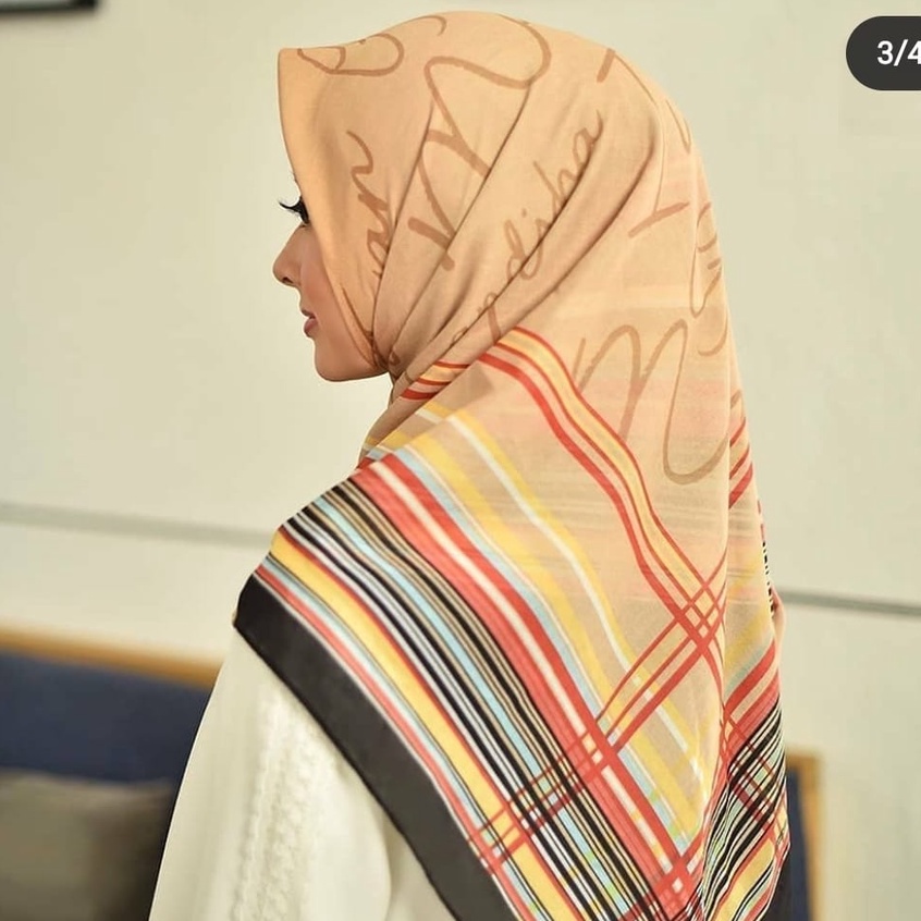 [SALE] Hijab Voal Motif Art Premium Square Lasercut Kerudung Segi empat Motif Jilbab Grosir Murah-M315