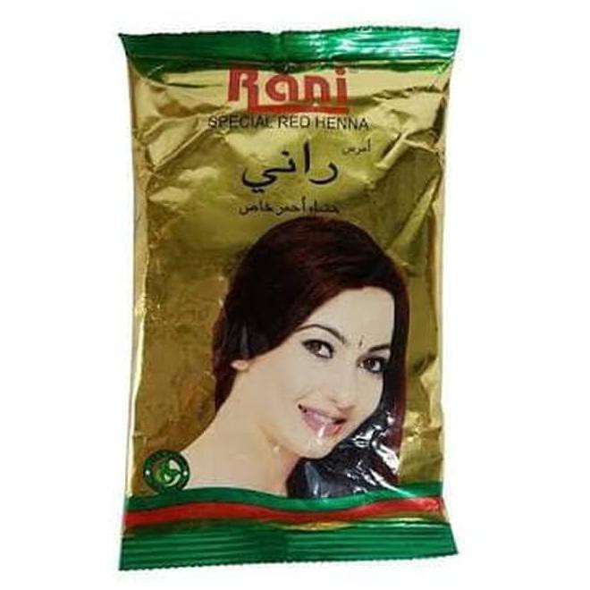RANI HENNA CAT DAN PEWARNA RAMBUT SERBUK BUBUK WARNA MERAH SPECIAL RED