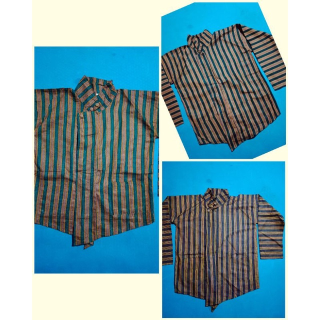 Baju sorjan dewasa, baju lurik, baju adat, baju jadul