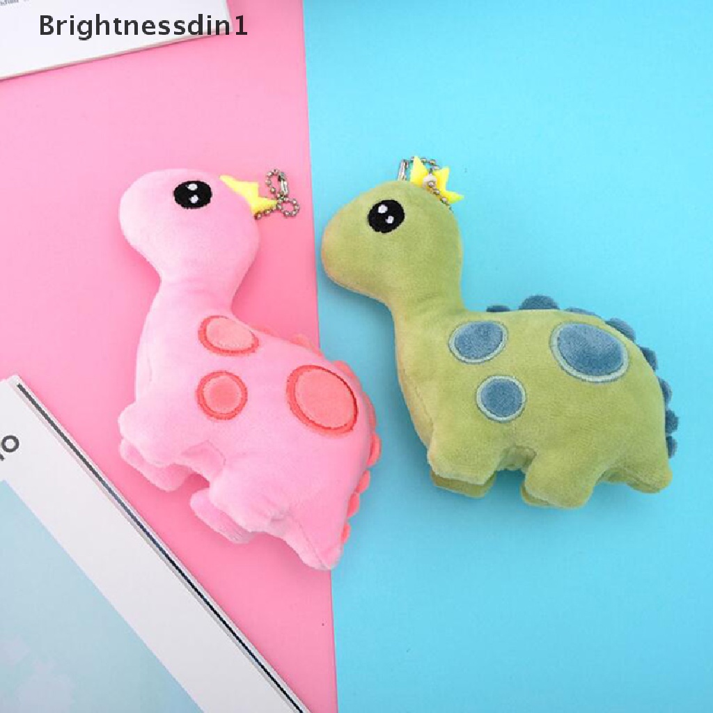 (Brightdin1) Mainan Boneka Plush Dinosaurus Mahkota Untuk Hadiah Ulang Tahun