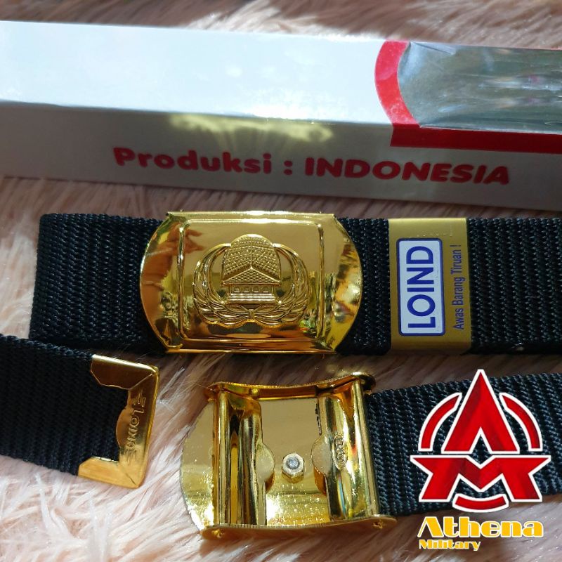 Sabuk Korpri 3D polos Loind Jepit 2 | Ikat pinggang Korpri 3D polos Loind  jepit 2