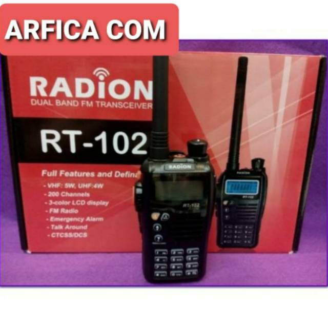 JUAL HT RADION RRT102 RT 102 RT-102 DUALBAND ORIGINAL GARANSI RESMI