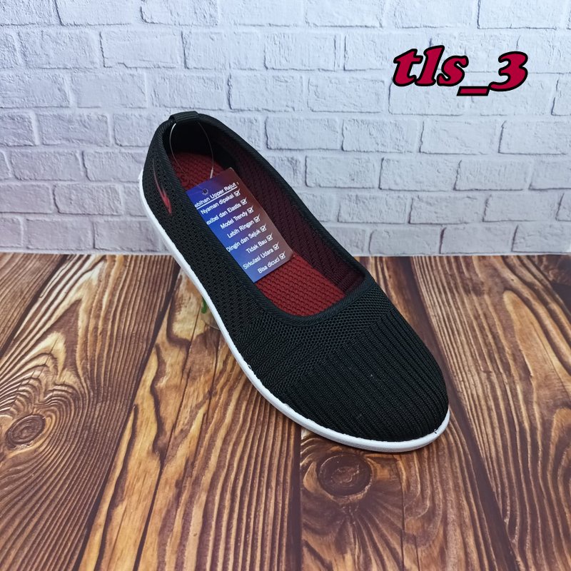 Sepatu Flat Wanita New Era Bella/Ella 37-40 Sepatu Slop Cewek Dewasa