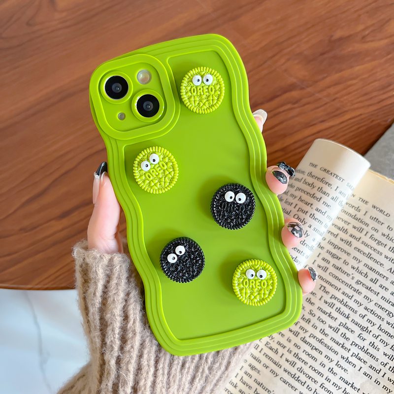 Soft Case Matte Desain Mustard Green Oreos Wave Untuk iPhone 6 6S 7 8 Plus X XR XS Max 11 12 13 14 Pro Max Reno 5 6 8 OPPO A31 A53 A33 A9 A5 A57 A96 F11 VIVO Y11 Y12i Y15 Y17 Y12S Y20S Y20i V9 S1 V23 V20 Y19 Redmi Note 10 Pro Lucu