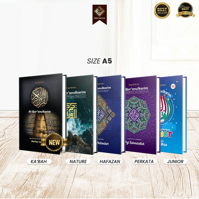 Mushaf Al Quran Custom Nama King Salman A5 - Perkata - Hafazan - Junior