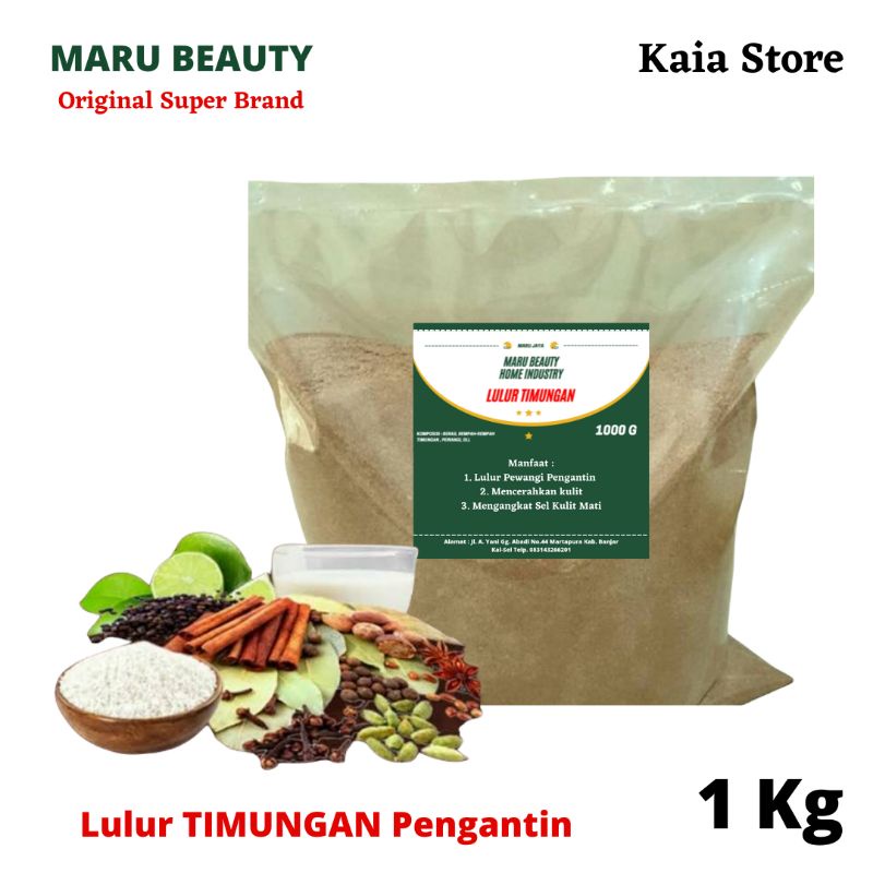 Lulur TIMUNGAN PENGANTIN 1 Kg MARU BEAUTY Lulur Wangi