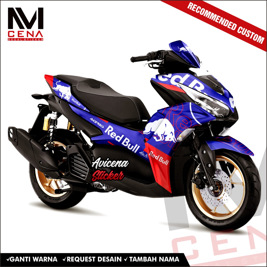 Sticker Decal Aerox Connected 2021 Decal Sticker Aerox 2021 Dekal Aerox Bull