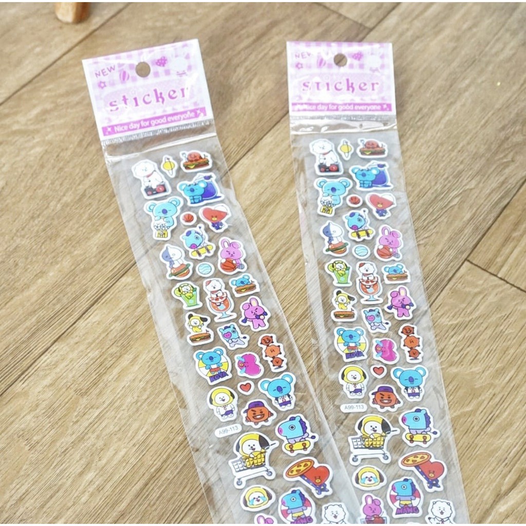 

STICKER TIMBUL BT21 BTS / STIKER TEMPEL KPOP