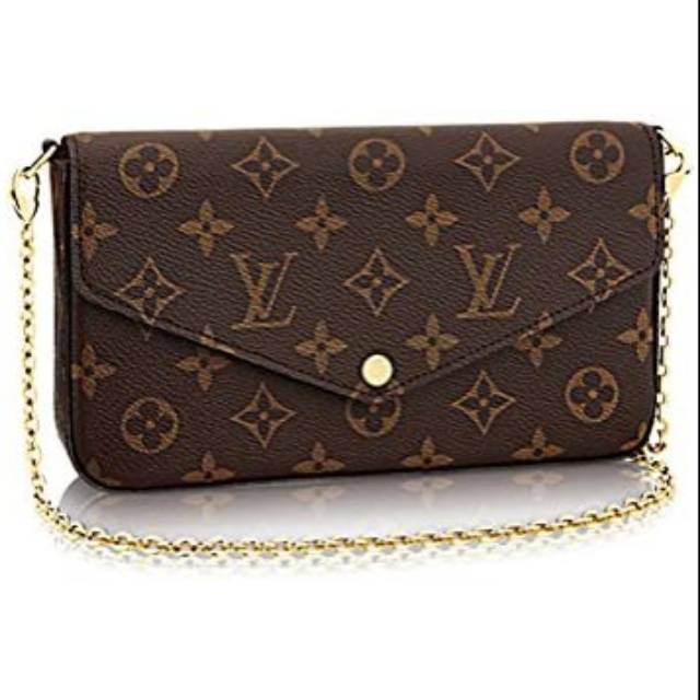 Louis Vuitton pochette felicie designer clutch purse