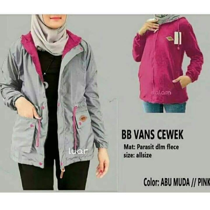 Jaket Parka Cewek Bolak Balik Dari Bahan Parasut Despo Dan Plecee-7
