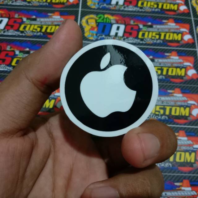 Sticker printing apple  minim pembelian produk harus 20rb