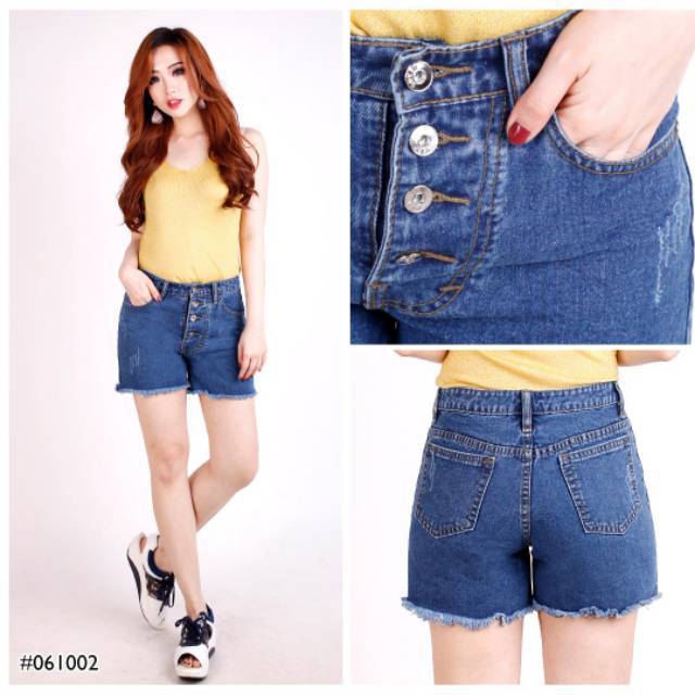 Celana Pendek Hotpan polos Jeans Wanita JSK jeans