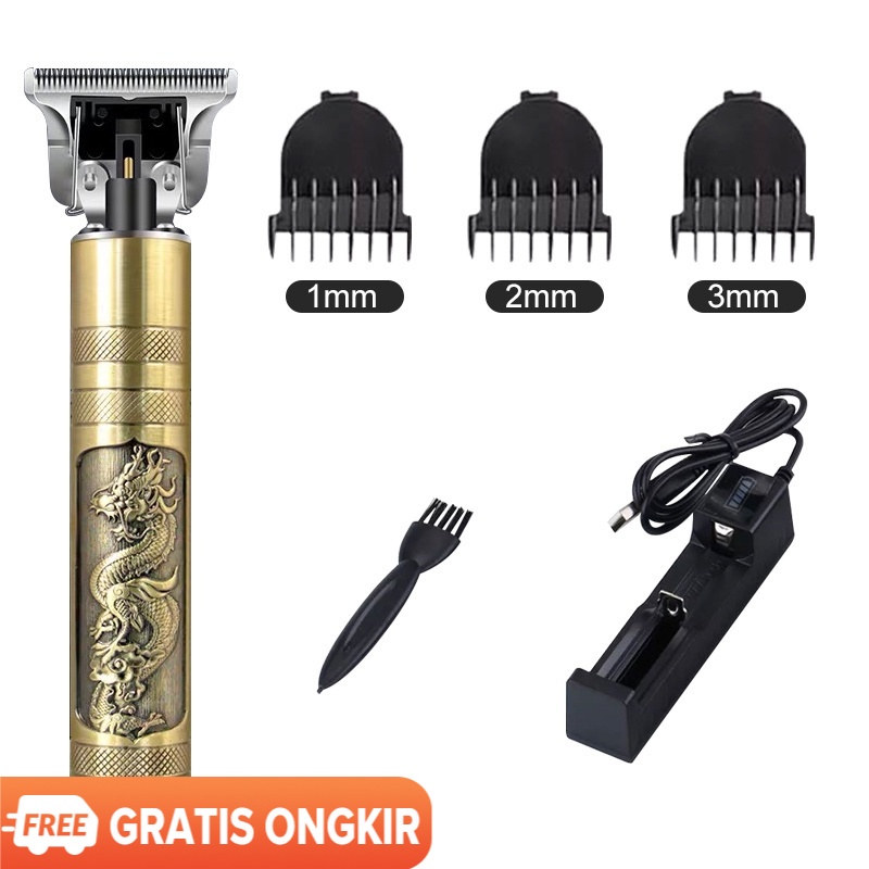 Ubeator Graffiti Barbershop Cordless Close Cutting Digital Hair Trimmer