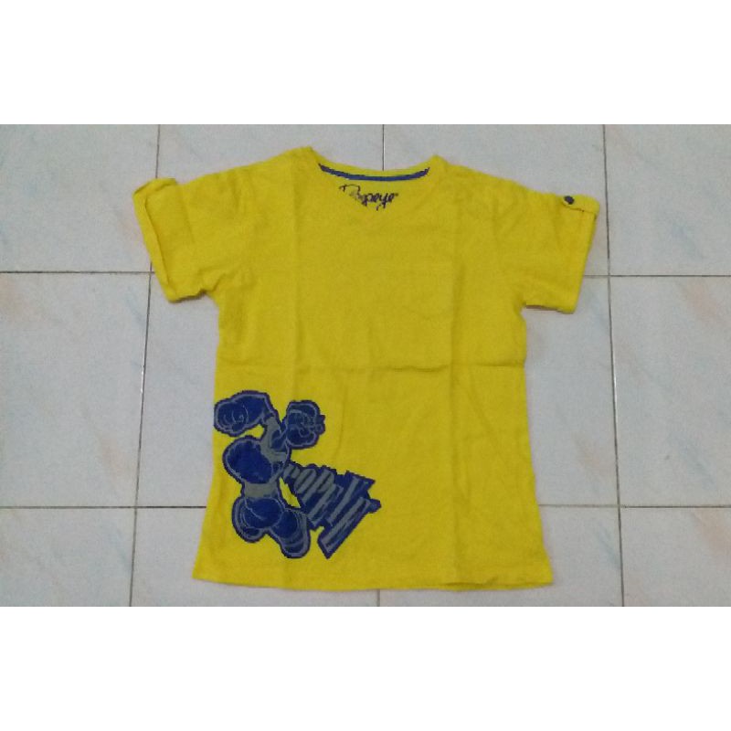 Kaos anak second merk popeye umur 9-10th