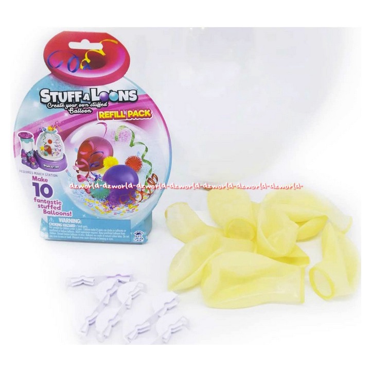 Stuffaloons 10pcs Create Your Own Stuffed Ballon Happy Birthday Refill Stufa Balon Untuk Pesta Ultah