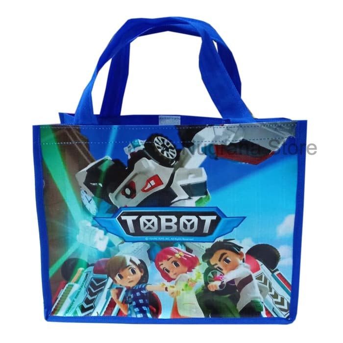 

Tas Karakter TOBOT | Tas Souvenir, Tas Hadiah, Tas Bingkisan Ulang Tahun Anak, Goodie Bag | Edisi Karakter Lucu