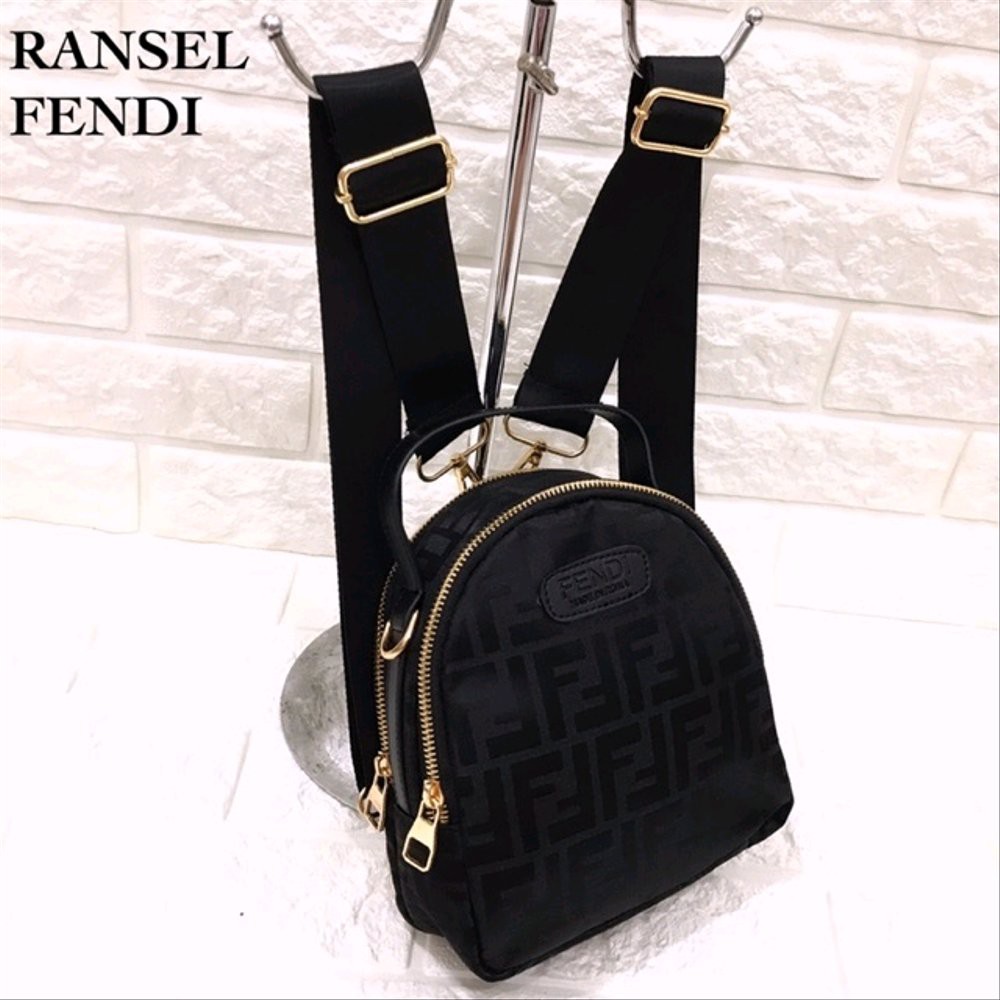 Tas Wanita Branded Ransel Fendi  Handbag Backpack Sling bag slempang pouch