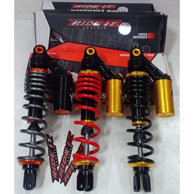 SHOCK/SHOK BELAKANG RIDE IT TABUNG TIPE HARIAN GP203 310MM/330MM MIO BEAT VARIO SCOOPY MIO J FINO VA