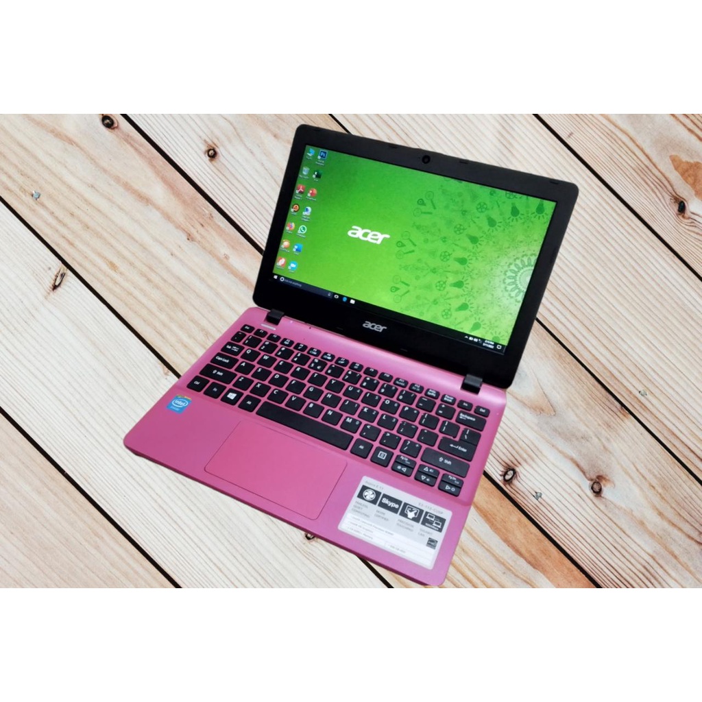 PROMO...! NOTEBOOK LAPTOP SECOND ACER  MEMORY 4 GB HDD 500 GB 12 INCH GENERASI BARU ZOOM WIFI WEBCAM WINDOWS 10 SIAP PAKAI BERGARANSI BONUS TAS DAN MOUSE 2JUTAAN