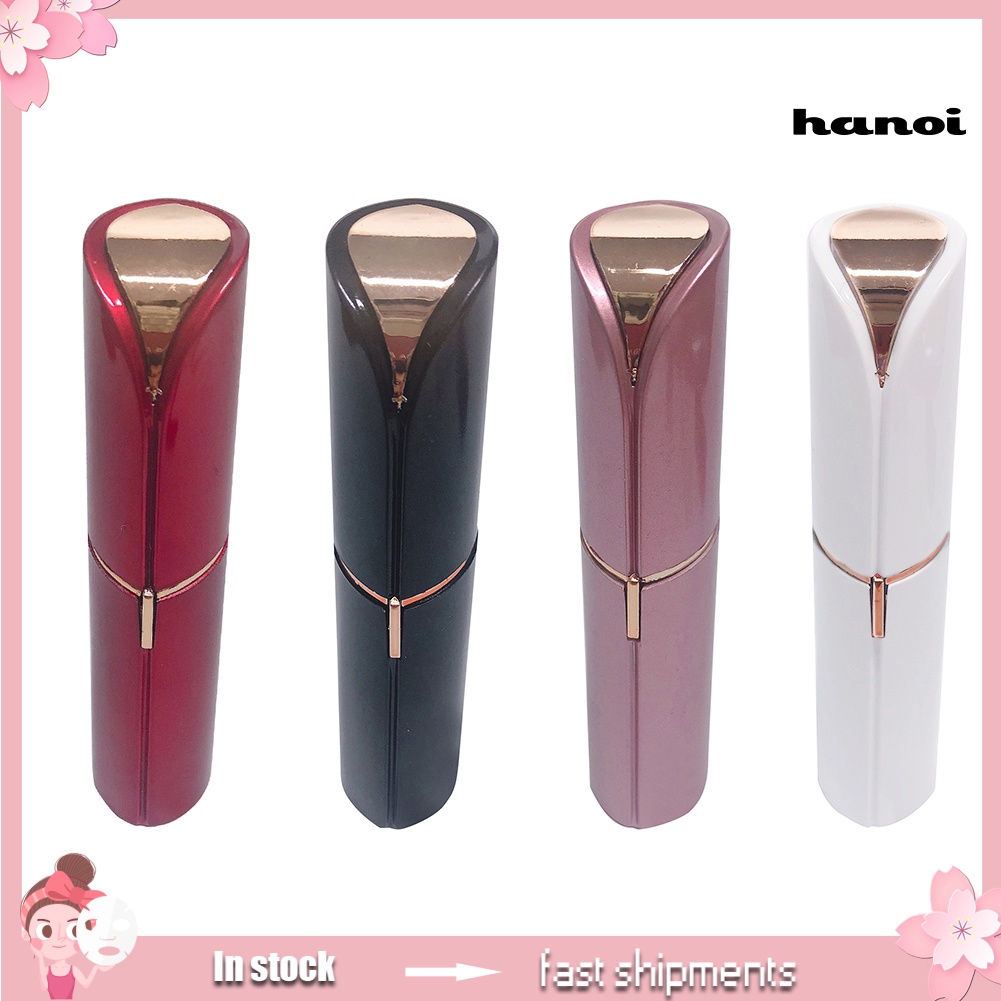 HQTM_Pocket Lipstick Shape Facial Hair Electric Remover Shaver Painless Epilator