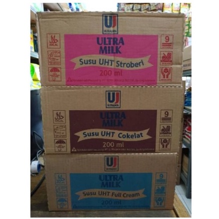 

SUSU ULTRA MILK UHT 200ml x 24 (1 Dus/ 1 Karton)