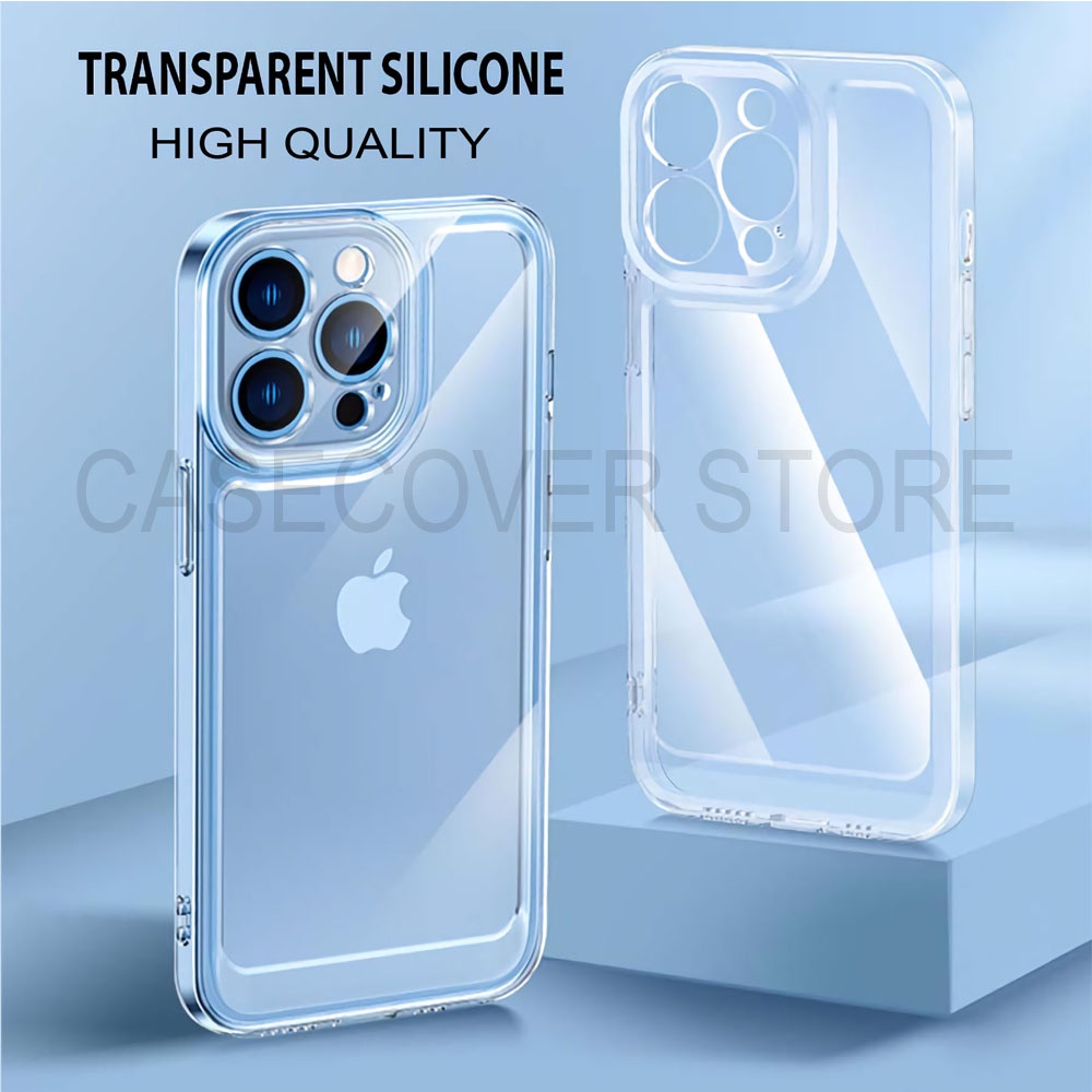 New (2 Gen) Military AntiShock Case - Case Transparent High Quality TEBAL - iPhone All Series 6S 6+ 7 8 7+ 8+ X XS XR XSMAX 11 12 13 Mini Pro Promax