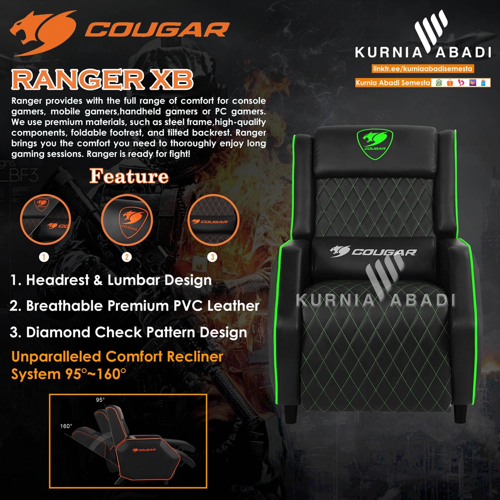 COUGAR GAMING RANGER SERIES The Perfect Sofa for Professional Gamers