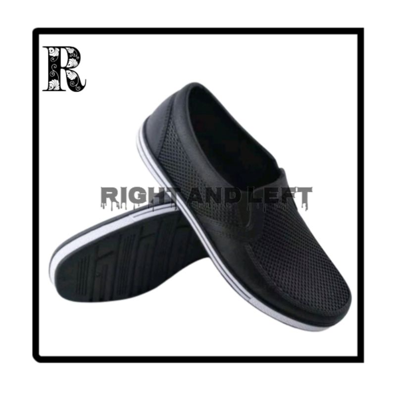 Sepatu Karet Pria SAF 1146 | Sepatu Fantopel Pria Karet | Sepatu Karet Pria Formal | Sepatu SlipOn K