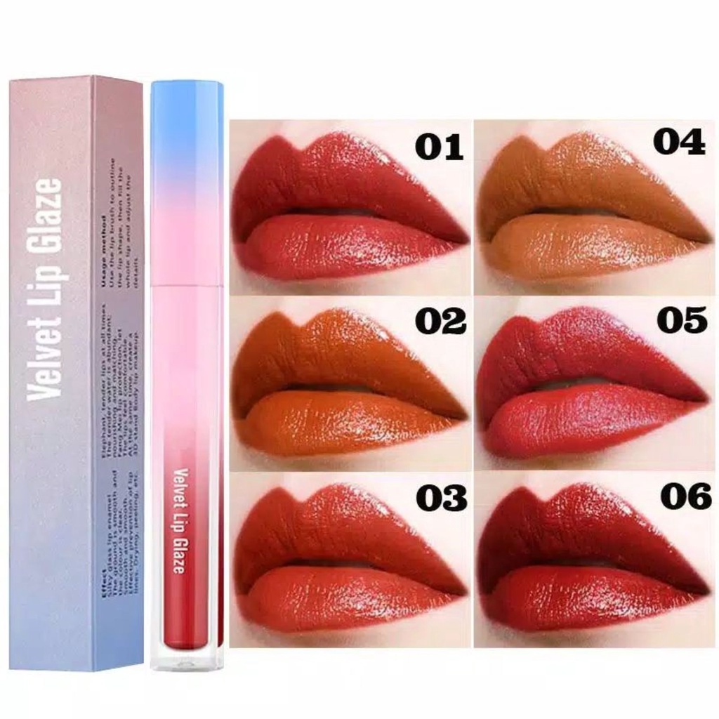 Lameila Velvet Lip Glaze Moisturizing Lipstik Stick 1011 Tahan Lama