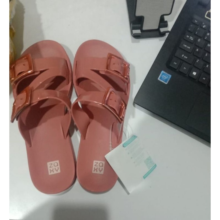 ZAXY START SLIDE AD SANDALS DARK NUDE No.38