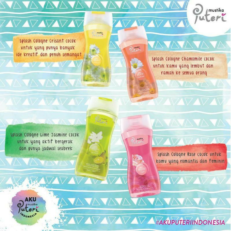 MUSTIKA PUTERI BODY SPLASH COLOGNE 245 ML-PUTERI COLOGNE ORIGINAL 100%