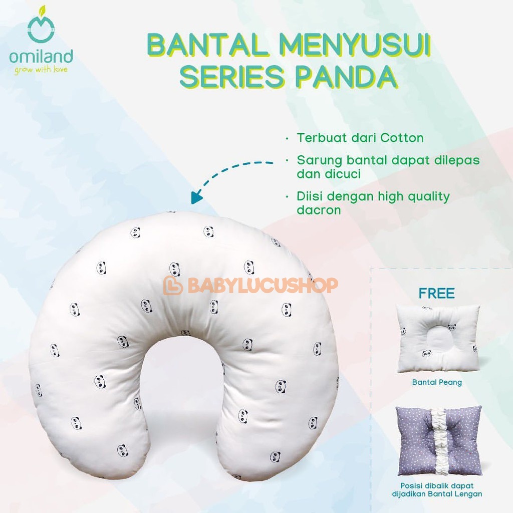 Bantal Menyusui Panda Dan Alpaca Series Omiland OWB1141 dan Chevron Series ORB4209 Bantal Menyusui Omiland