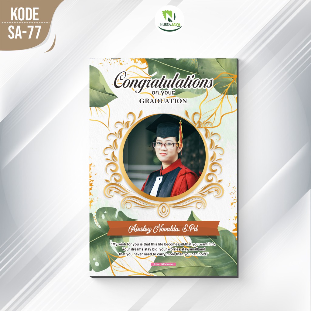 (Desain + cetak Papan) Kado Hadiah Murah Wisuda UlangTahun Pernikahan Anniversary Hiasan Dinding