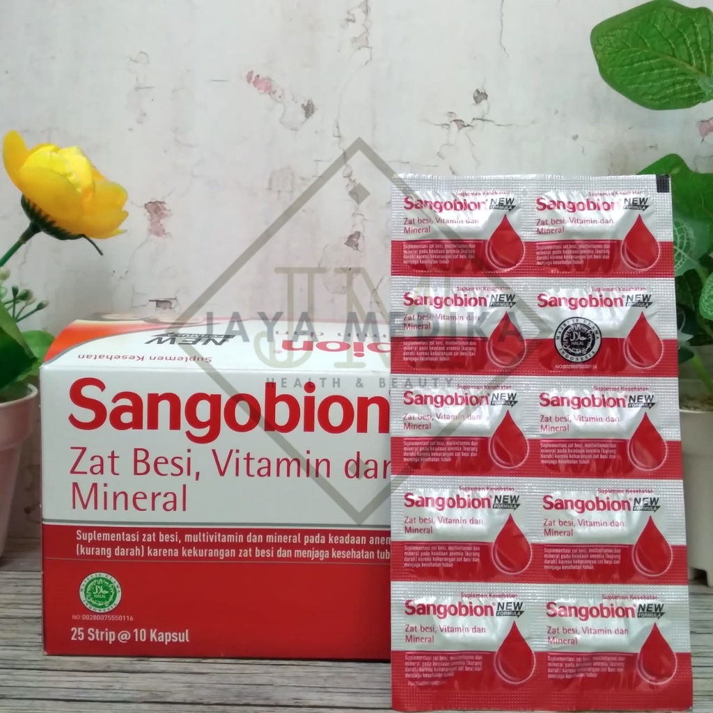 Sangobion Kapsul 1 Strip Isi 10 Kapsul