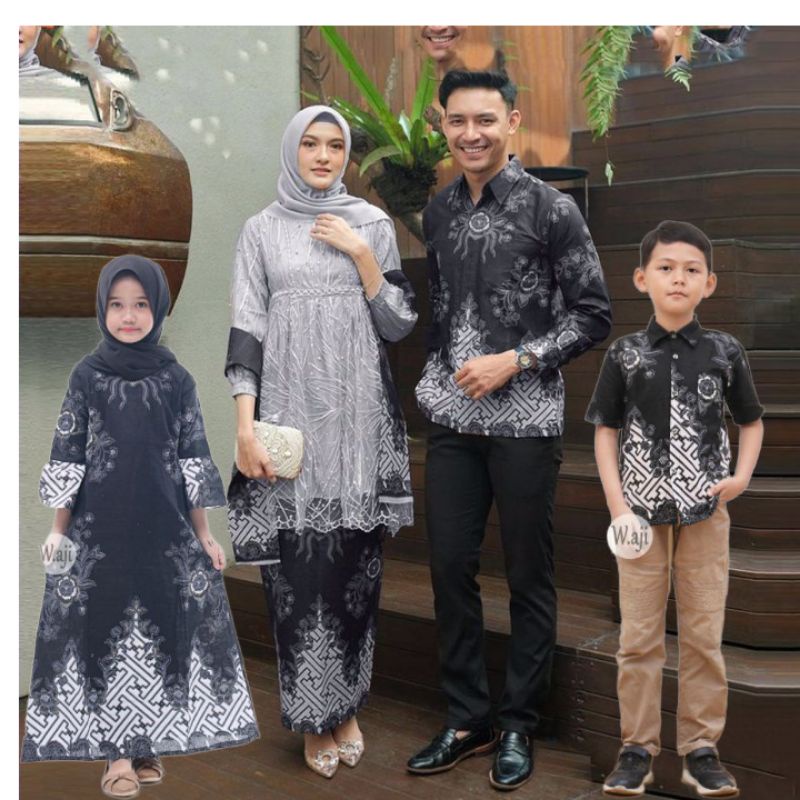 Batik couple family batik couple keluarga batik couple kebaya moderan  batik couple anak cewek dan cowok