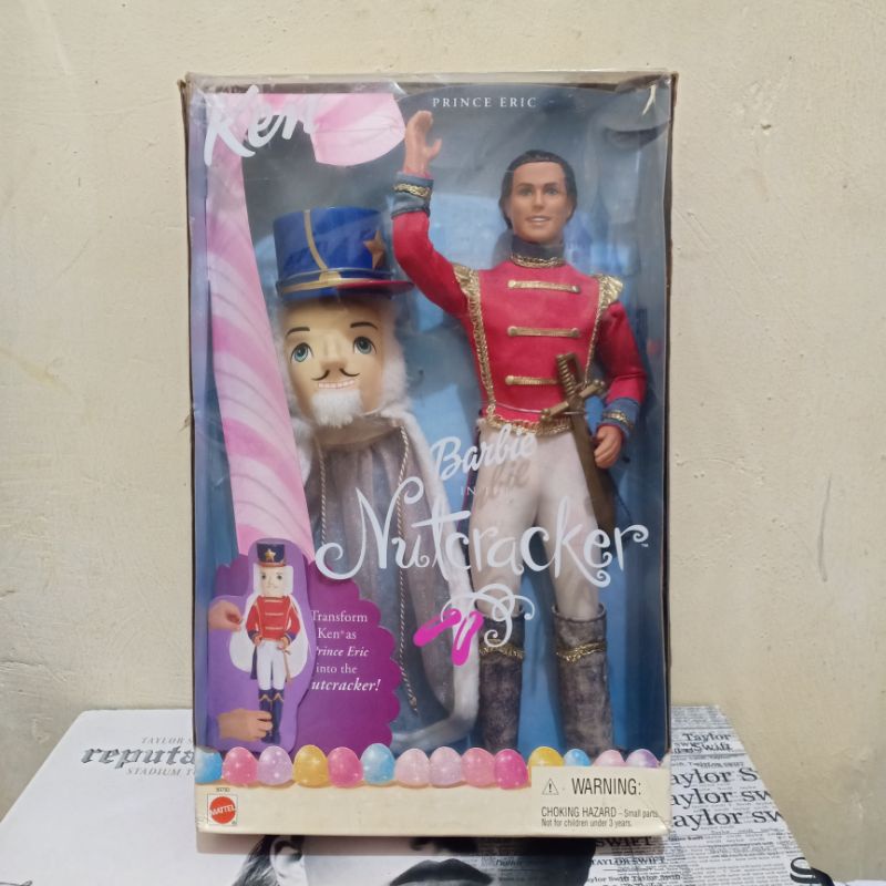 Barbie Ken Prince Eric Nutcracker Clara Original Mattel Preloved Second Bekas Doll