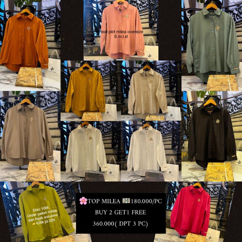 Kemeja Top Milea by Journey Scarves