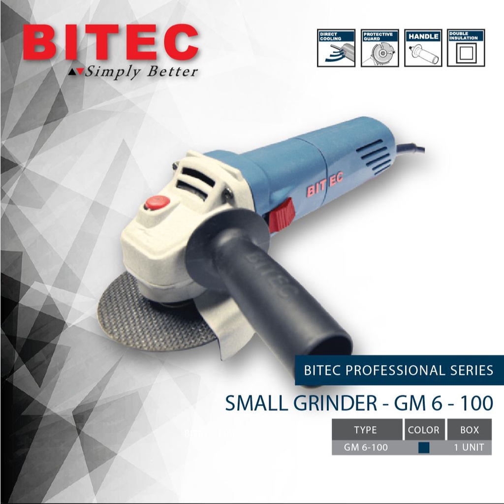 BITEC - MESIN GERINDA TANGAN KECIL PROFESSIONAL - GM 6-100 - GARANSI RESMI 1 TAHUN