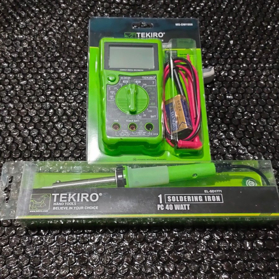 Tekiro Multitester Dan Solder Listrik Tekiro - Solder Listrik Dan Multimeter Tekiro Original