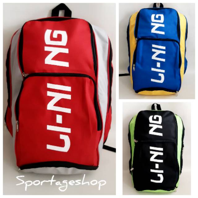 Tas Ransel Badminton LINING Bulutangkis Gendong