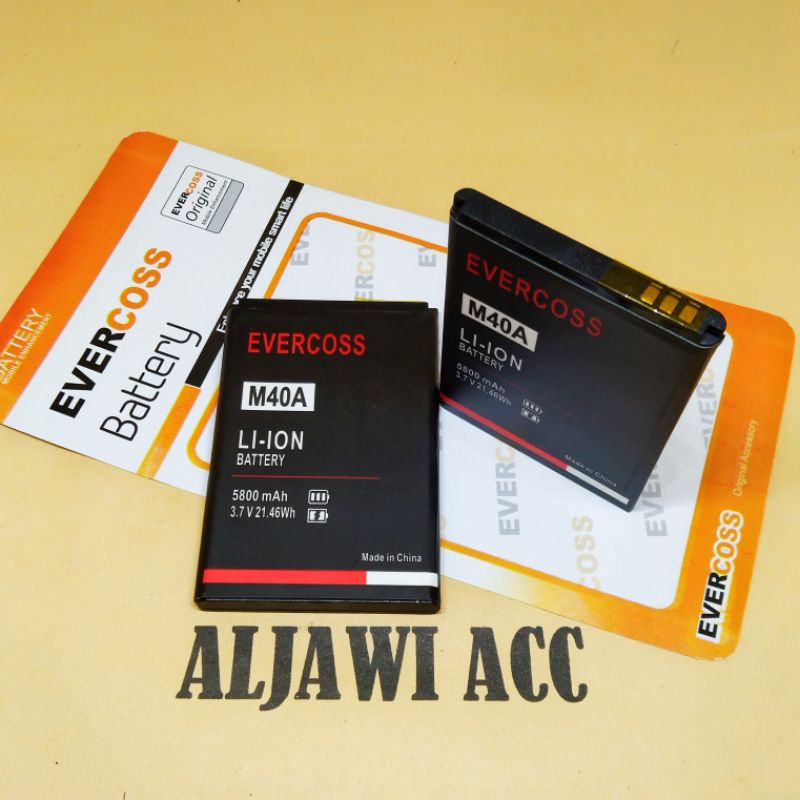 Baterai Batre Battery Cross Evercoss M40A Original Battery Hp