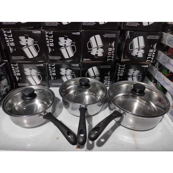 [ BISA COD ] Panci Susu Milk Pot Pan Milkpot Milkpan Stainless Steel 3 IN 1