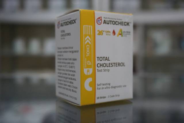 STRIP AUTOCHECK KOLESTEROL / STIK REFILL CHOLESTROL AUTO CHECK / KOLESTROL TEST STRIPS ISI ULANG