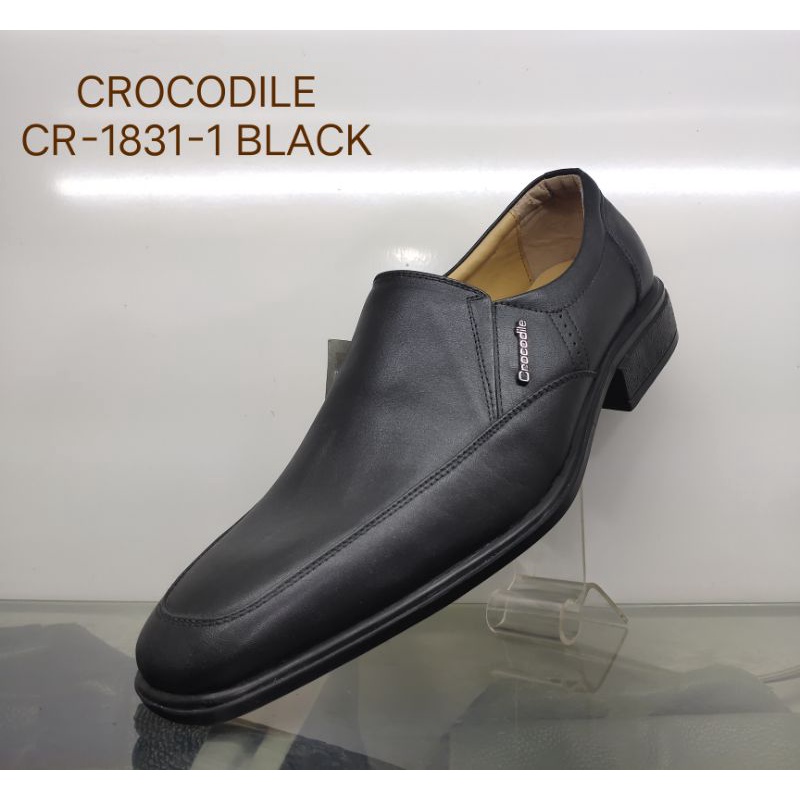 sepatu kantor pria , sepatu phantofel bahan kulit asli CROCODILE